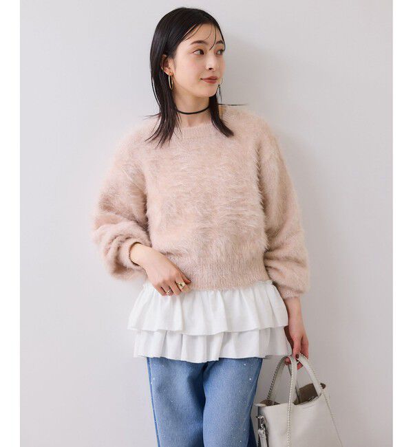 VIS「メタルシャギーネコヤーンニット/静電気防止」|ニット・セーター|