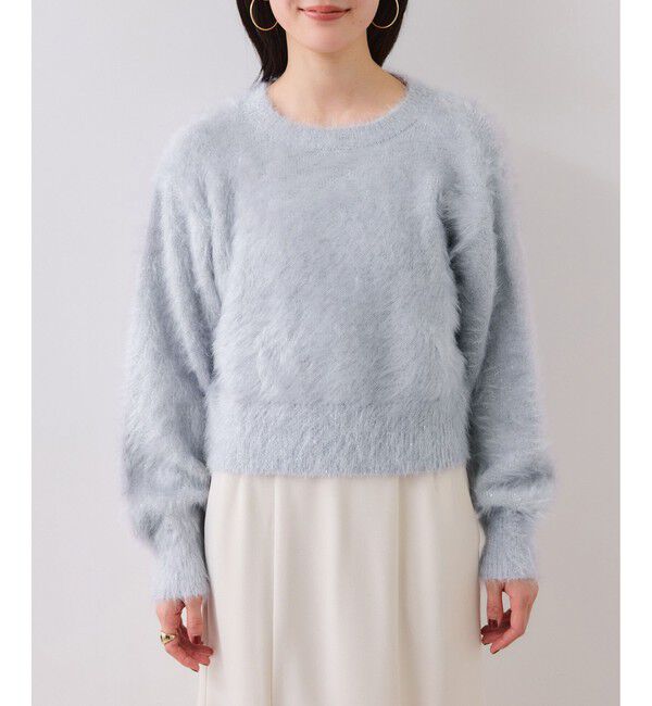 VIS「メタルシャギーネコヤーンニット/静電気防止」|ニット・セーター|