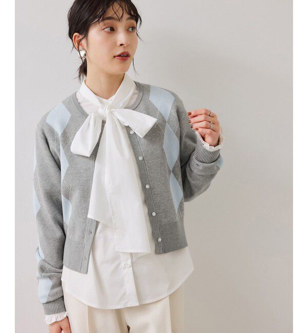 VIS「アーガイルカーディガン」|カーディガン|