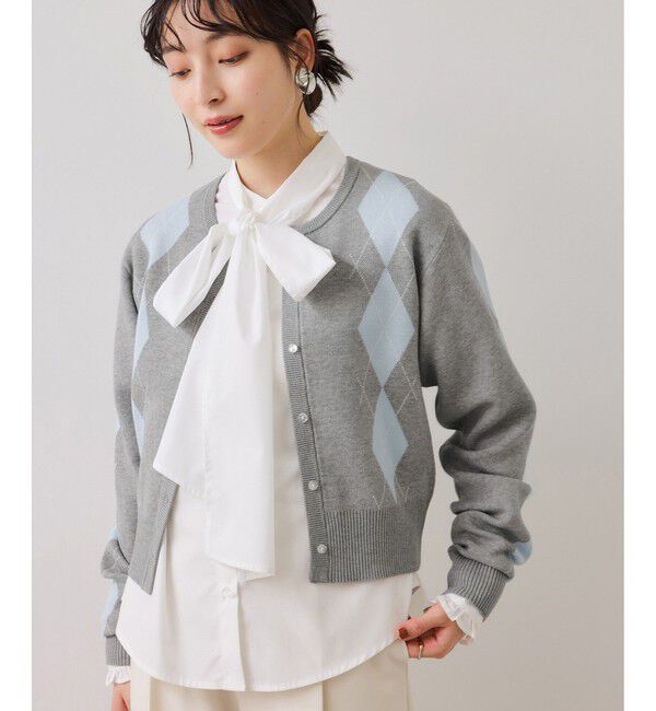 VIS「アーガイルカーディガン」|カーディガン|