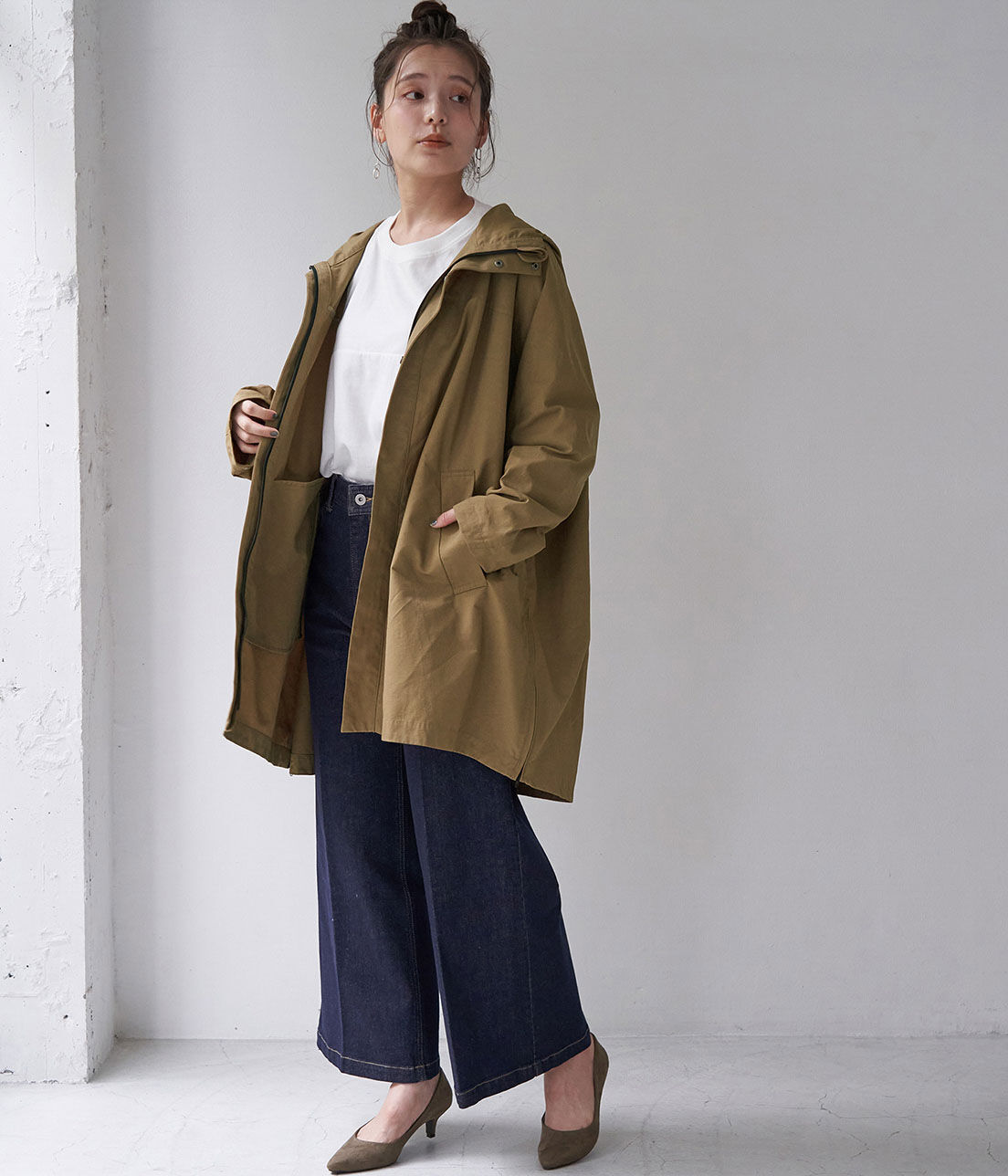 Rope&rsquo;Picnic「【撥水加工・花粉ガード】フードオーバーブルゾン」|アウトドア|