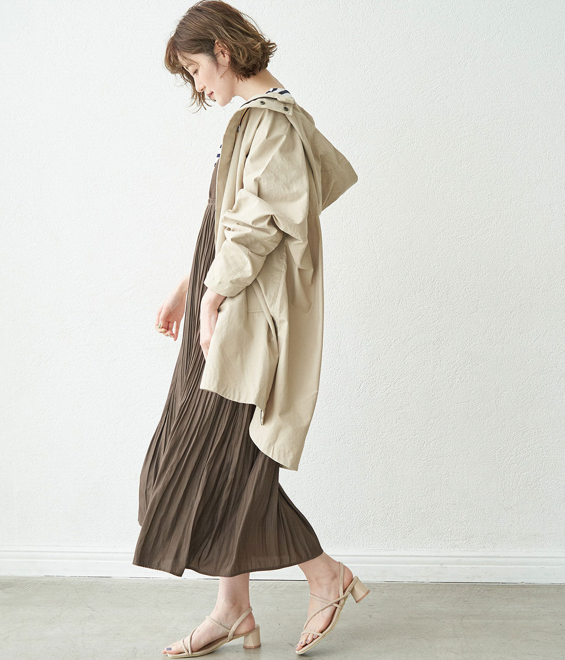 Rope&rsquo;Picnic「【撥水加工・花粉ガード】フードオーバーブルゾン」|アウトドア|