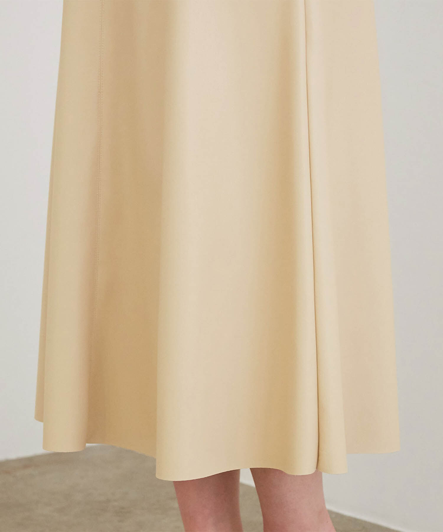 Rope&rsquo;Picnic「フェイクレザーフレアスカート」|スカート|