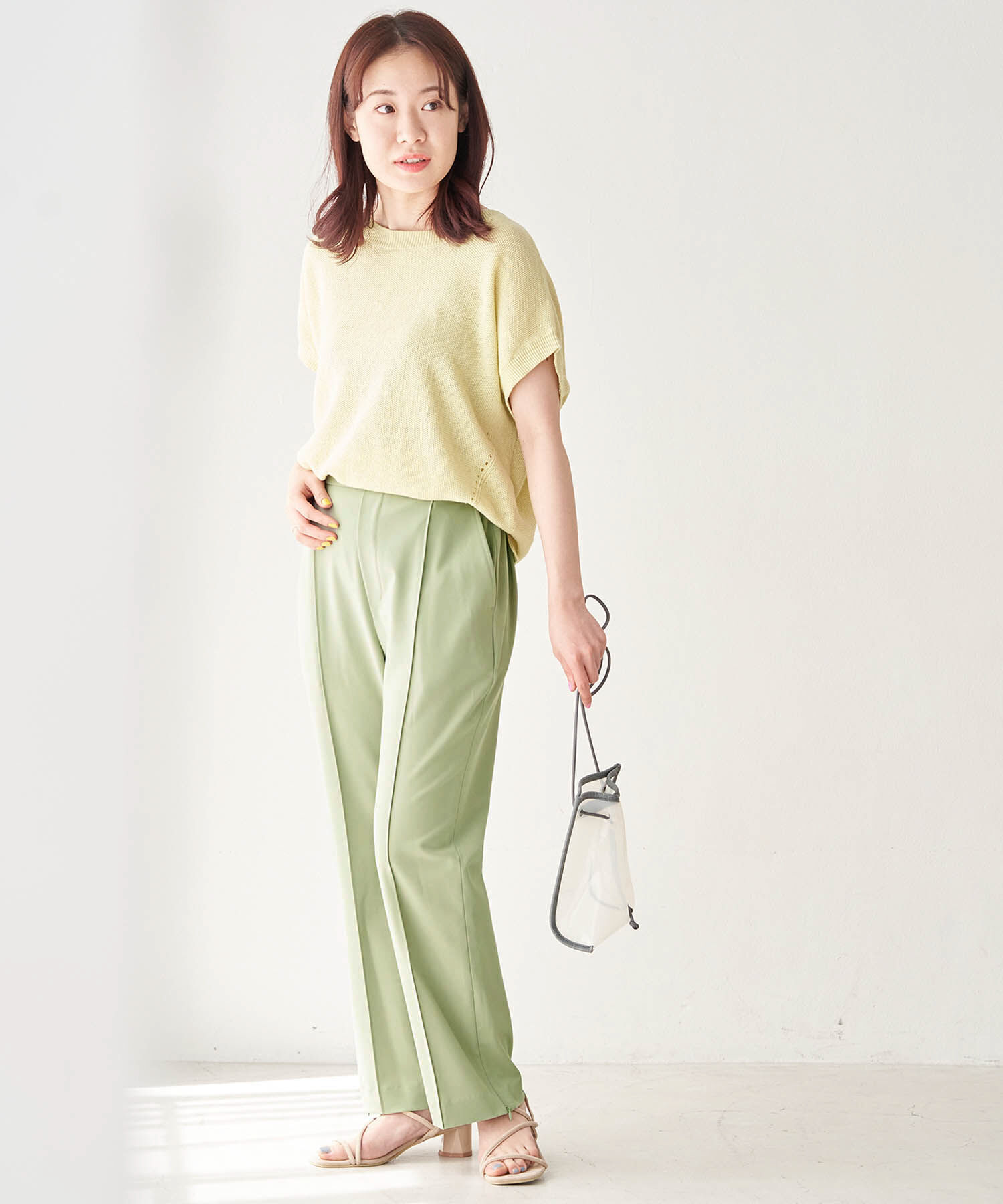 Rope&rsquo;Picnic「【ラク美】【WEB限定・低身長向け】サイドジップピンタックパンツ」|その他|