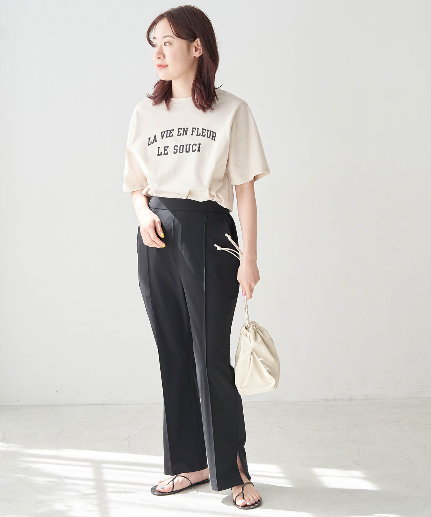 Rope&rsquo;Picnic「【ラク美】【WEB限定・低身長向け】サイドジップピンタックパンツ」|その他|