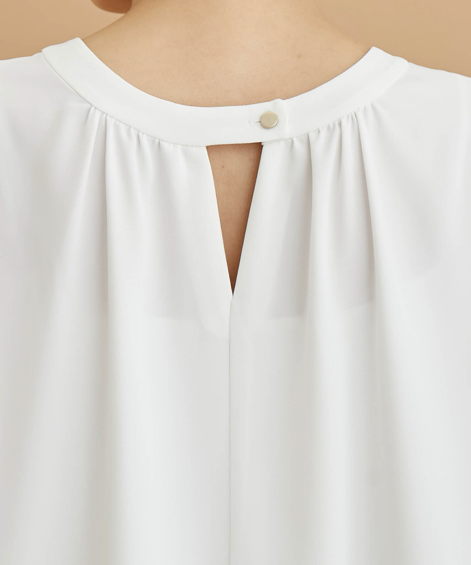 Rope&rsquo;Picnic「2WAY/とろみ合繊ギャザーブラウス」|シャツ・ブラウス|