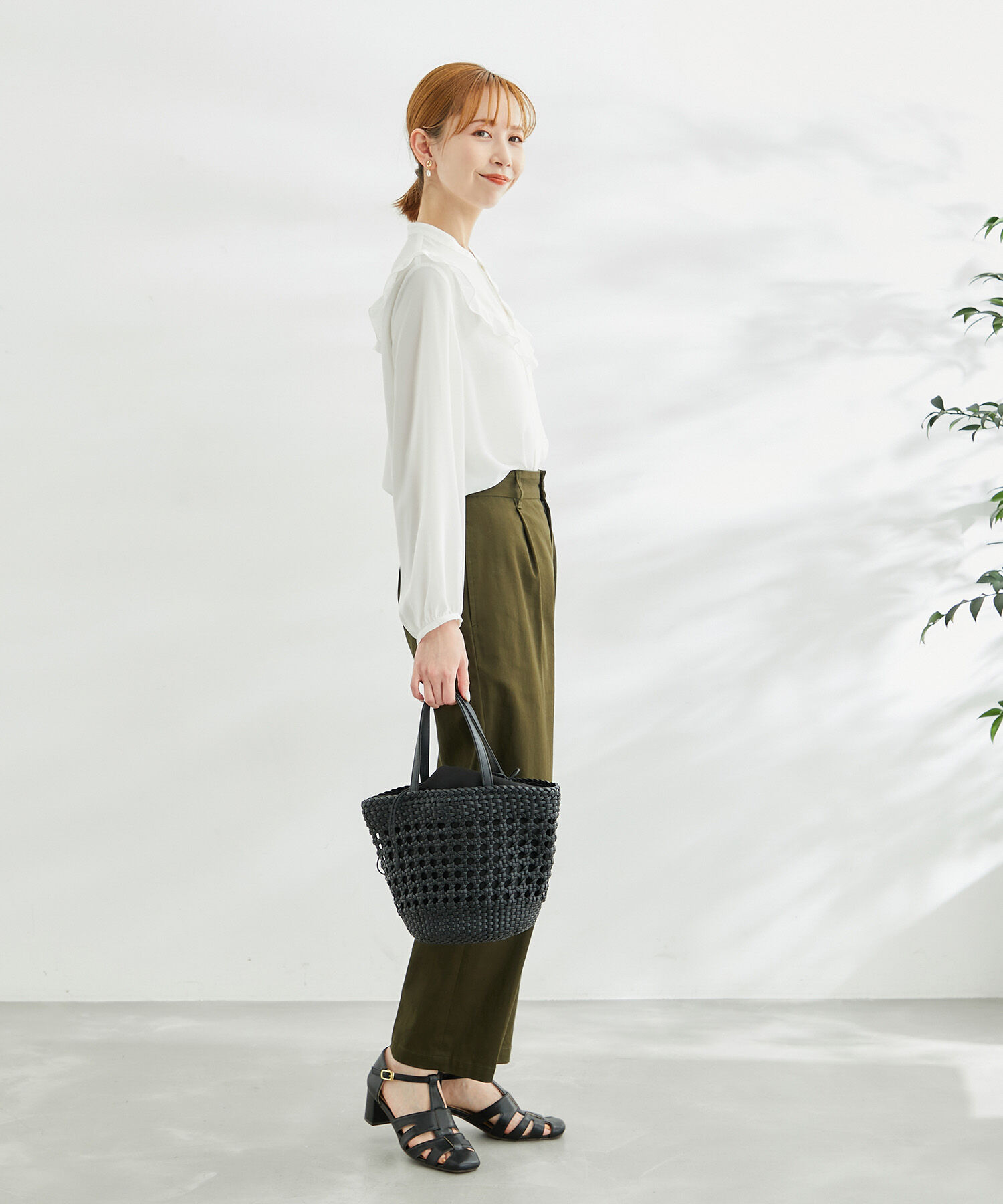 Rope&rsquo;Picnic「ドット/無地フリルブラウス」|シャツ・ブラウス|