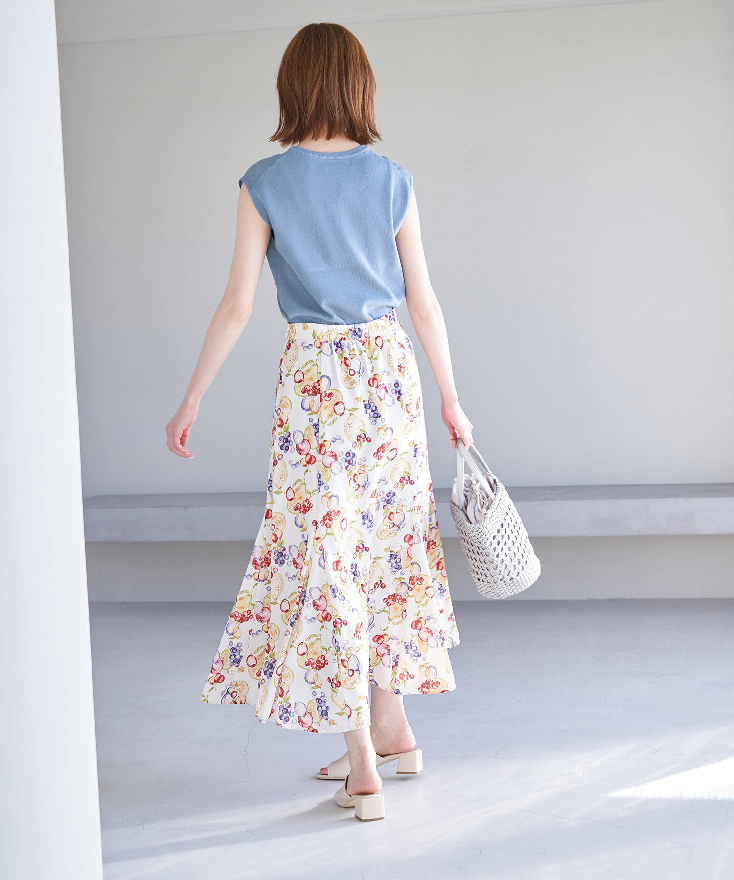 Rope&rsquo;Picnic「Beauty knit/デコルテシアーゼロスリーブニットプルオーバー」|ニット・セーター|