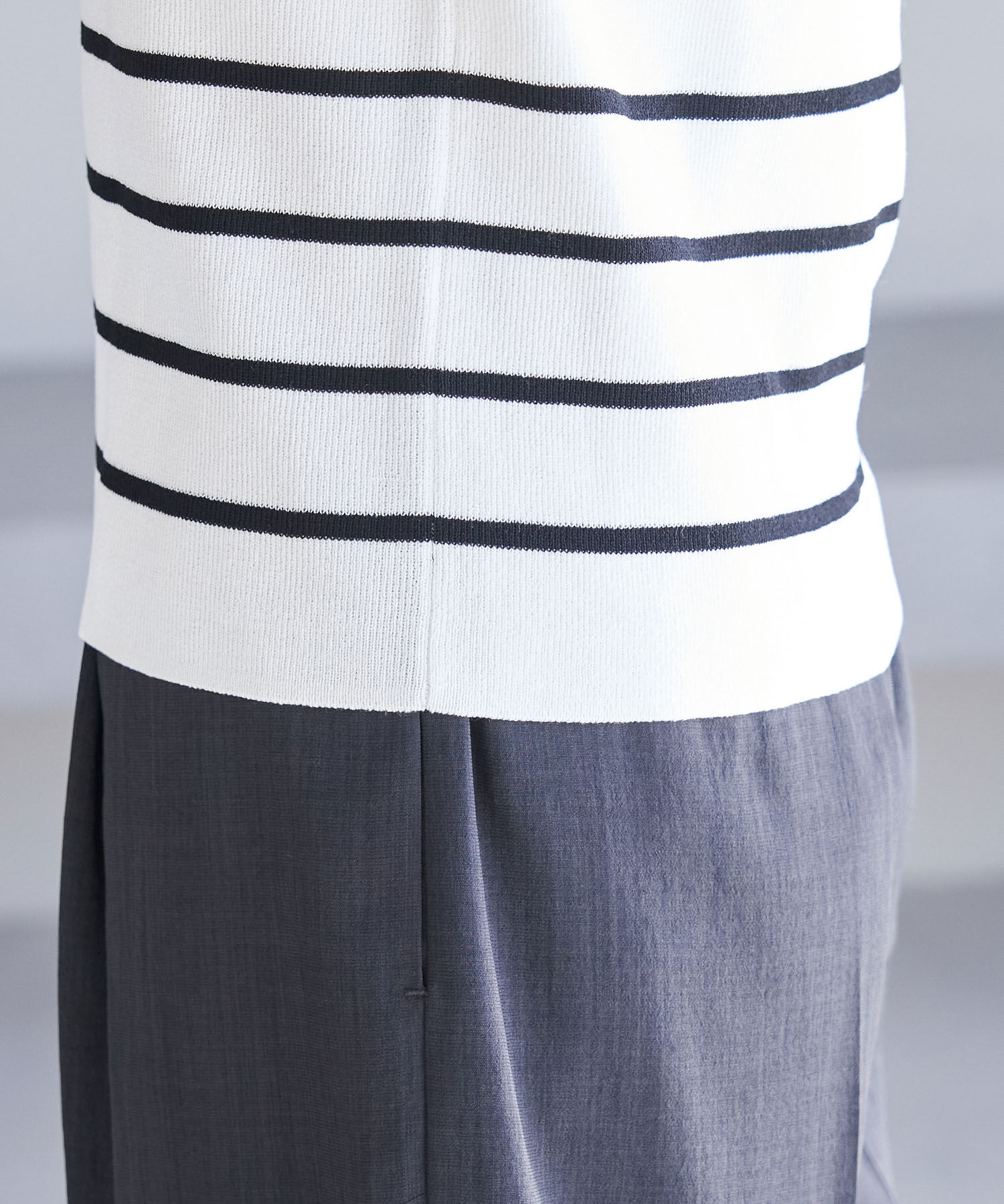 Rope&rsquo;Picnic「Beauty knit/デコルテシアーゼロスリーブニットプルオーバー」|ニット・セーター|