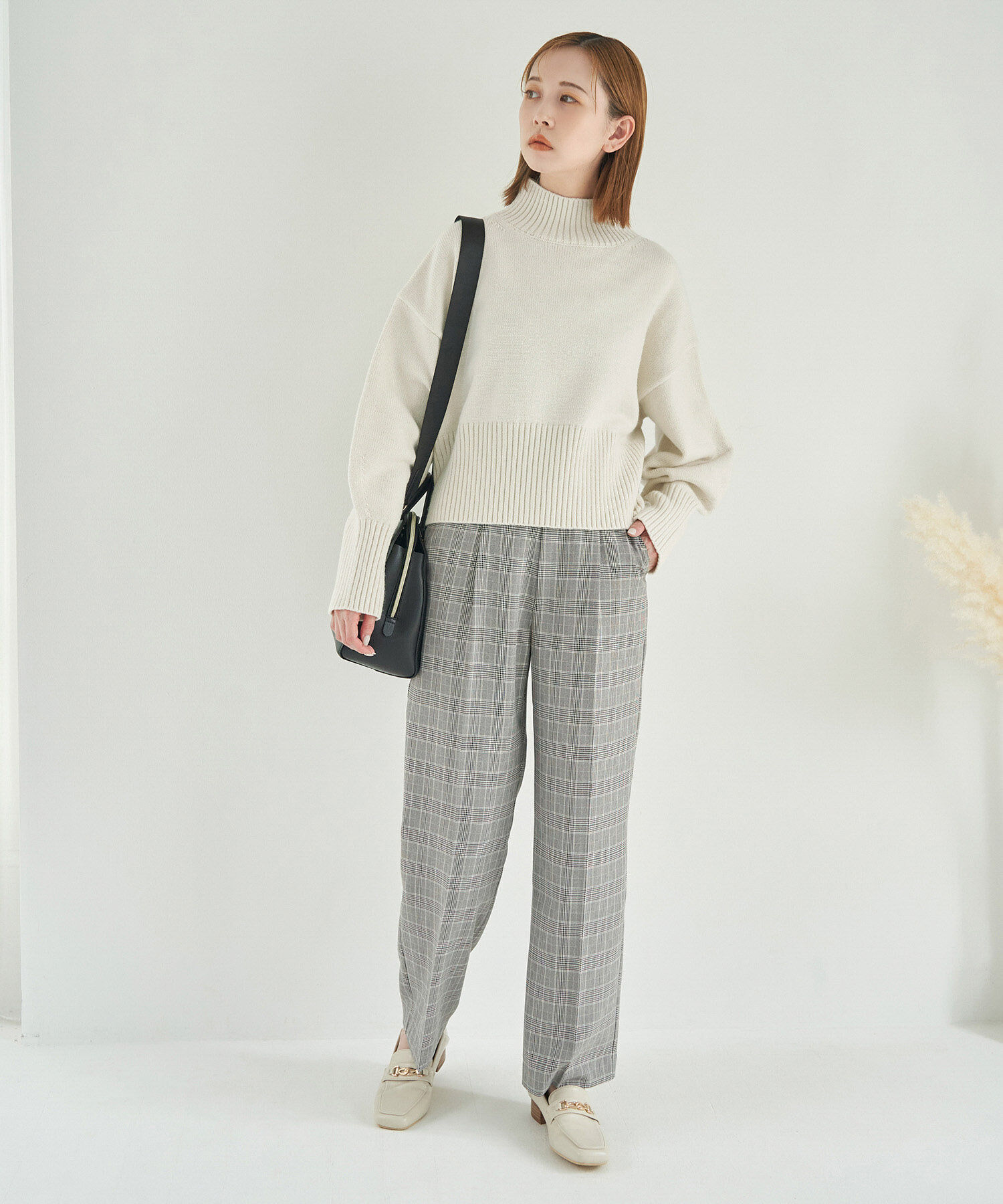 Rope&rsquo;Picnic「【CM着用商品】スタイルアップが叶うクロップドカラフルニット」|ニット・セーター|