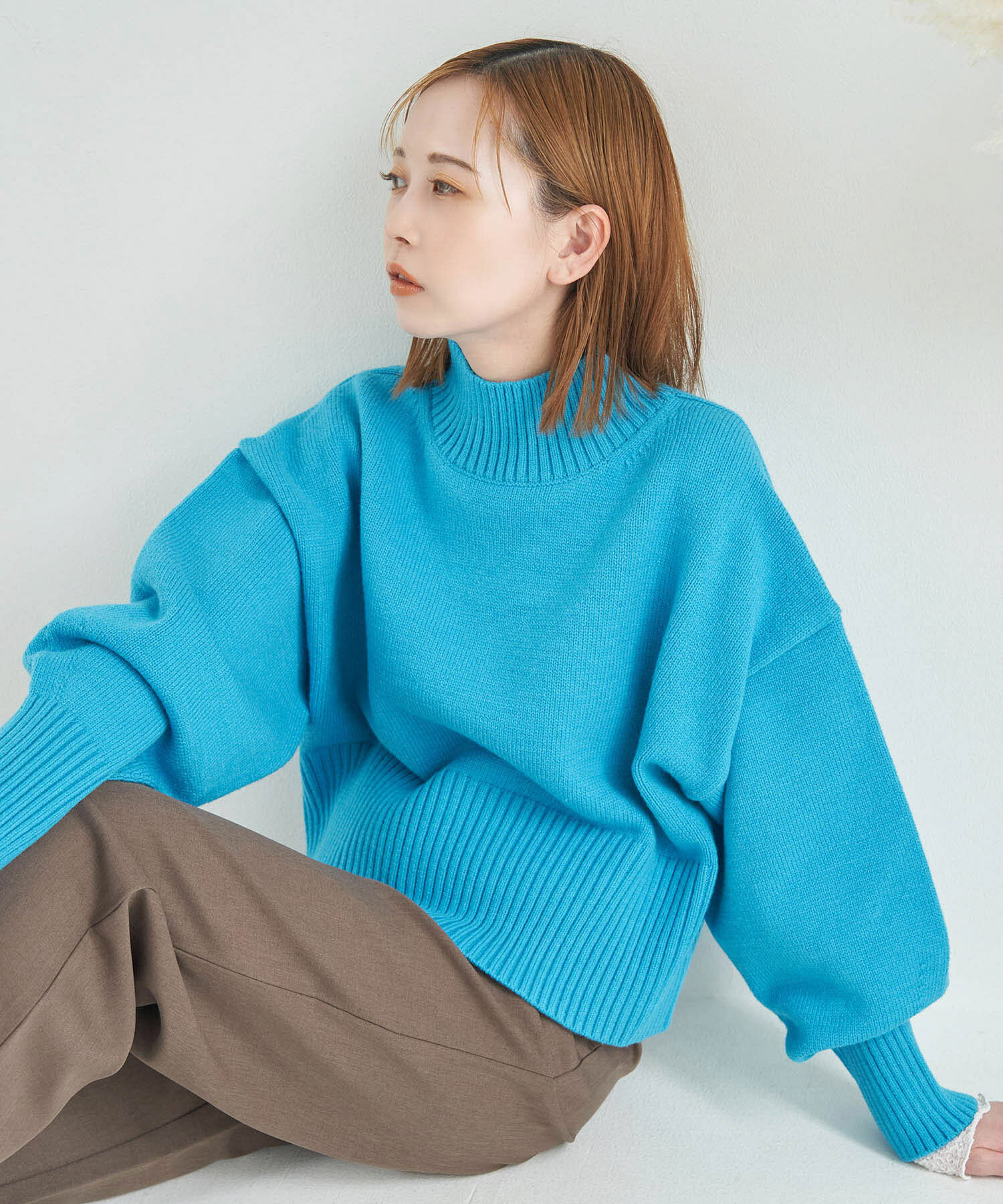 Rope&rsquo;Picnic「【CM着用商品】スタイルアップが叶うクロップドカラフルニット」|ニット・セーター|