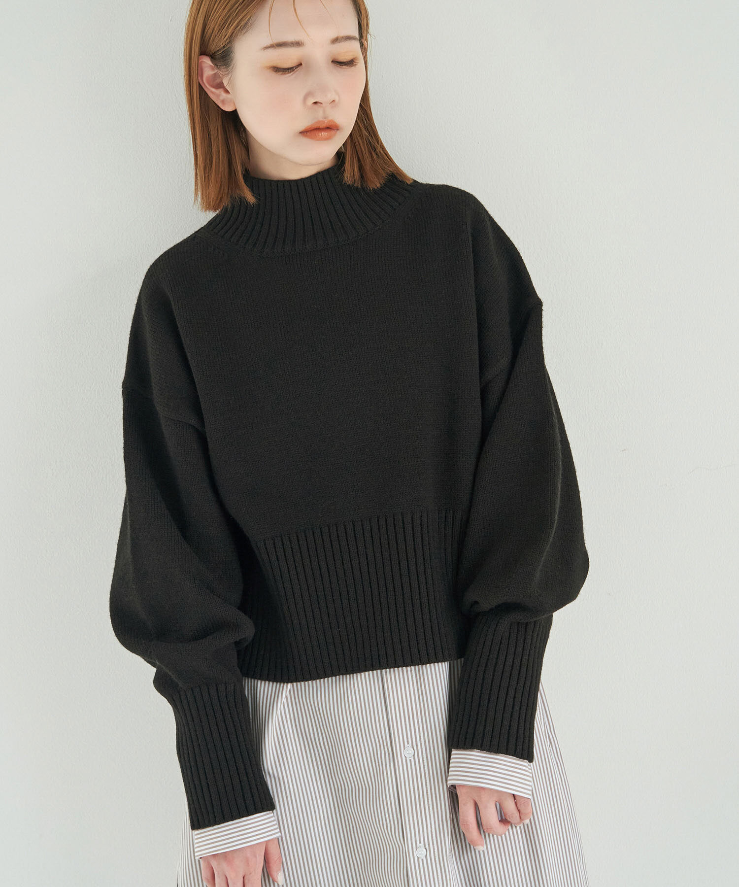 Rope&rsquo;Picnic「【CM着用商品】スタイルアップが叶うクロップドカラフルニット」|ニット・セーター|