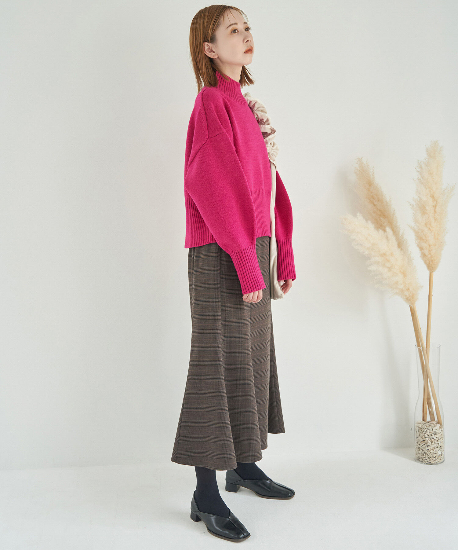 Rope&rsquo;Picnic「【CM着用商品】スタイルアップが叶うクロップドカラフルニット」|ニット・セーター|