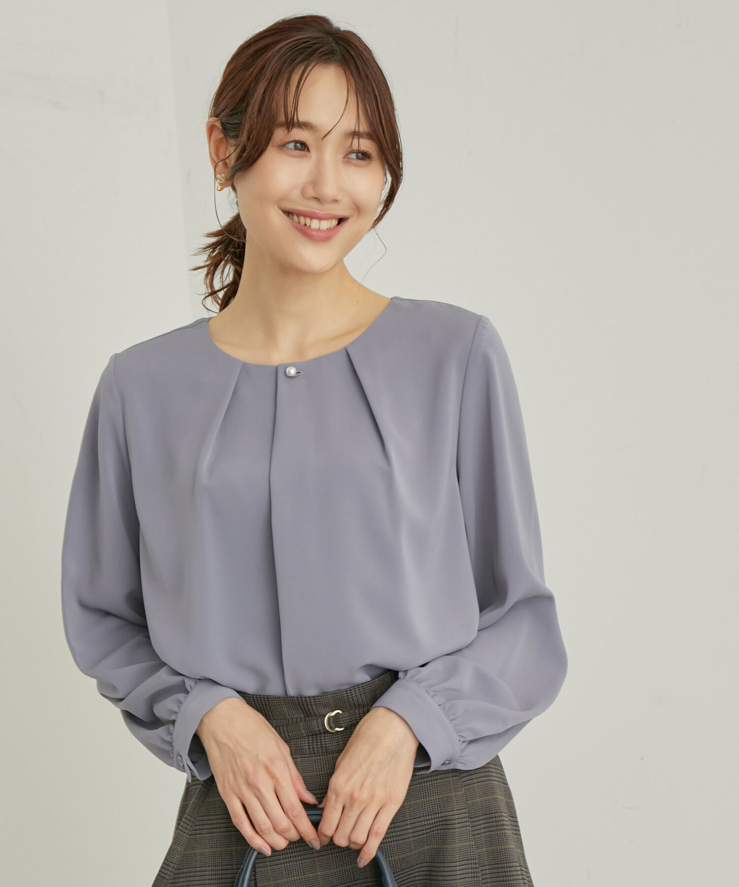 Rope&rsquo;Picnic「ENERGYシリーズ/フロントパールブラウス」|シャツ・ブラウス|