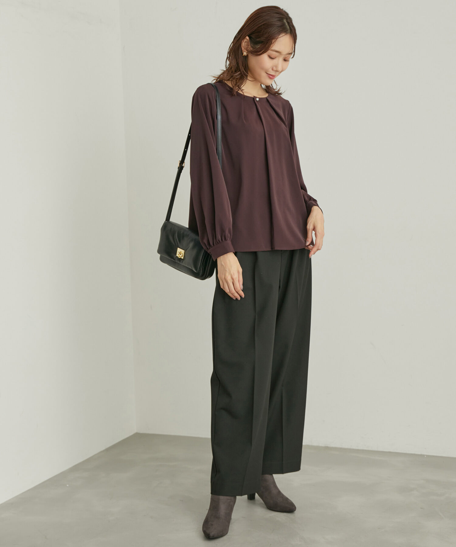 Rope&rsquo;Picnic「ENERGYシリーズ/フロントパールブラウス」|シャツ・ブラウス|