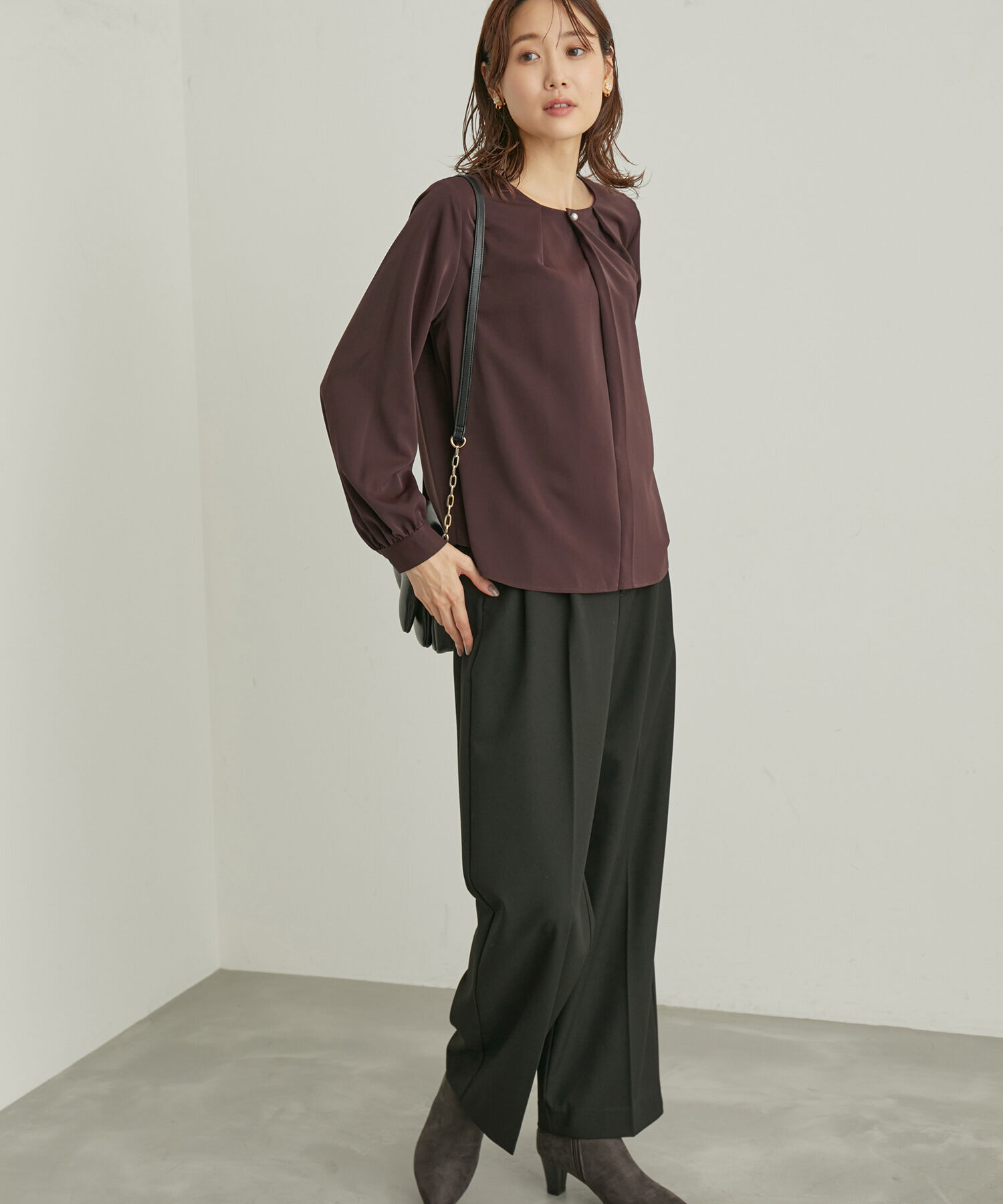 Rope&rsquo;Picnic「ENERGYシリーズ/フロントパールブラウス」|シャツ・ブラウス|