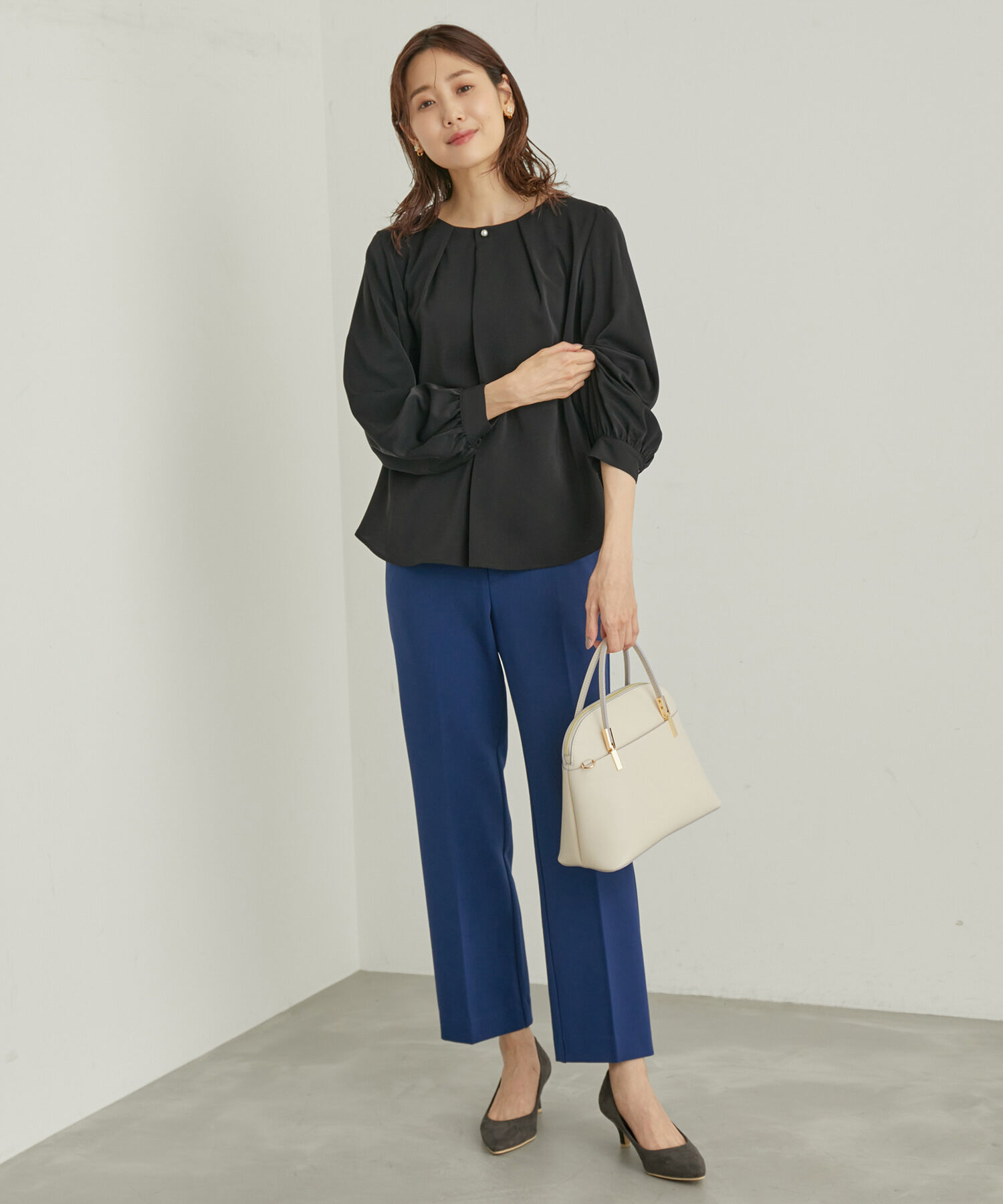 Rope&rsquo;Picnic「ENERGYシリーズ/フロントパールブラウス」|シャツ・ブラウス|