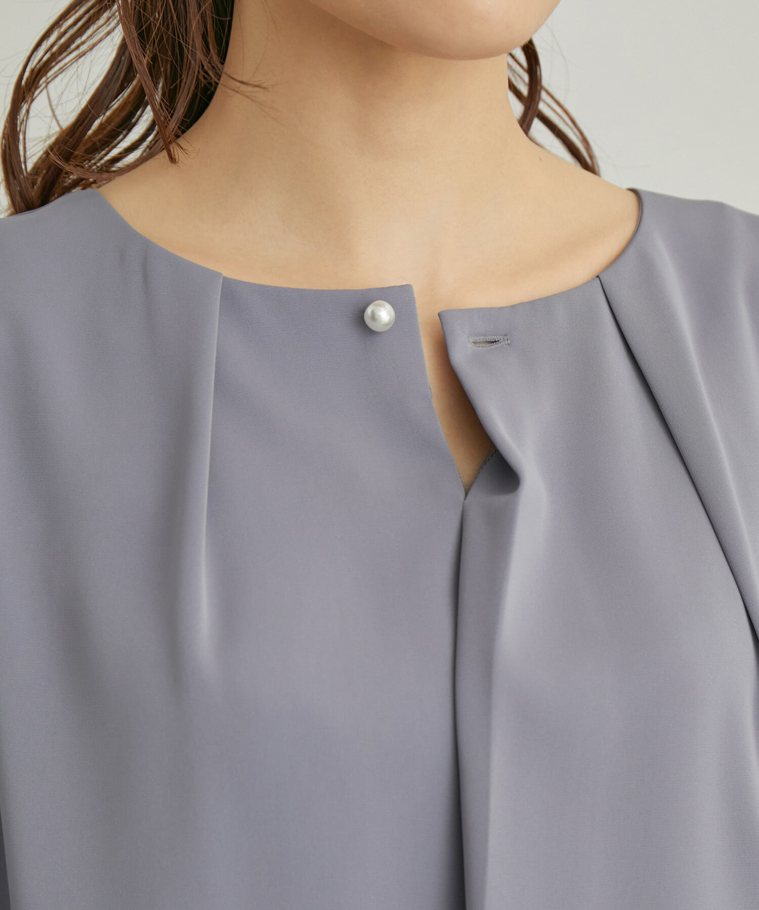 Rope&rsquo;Picnic「ENERGYシリーズ/フロントパールブラウス」|シャツ・ブラウス|