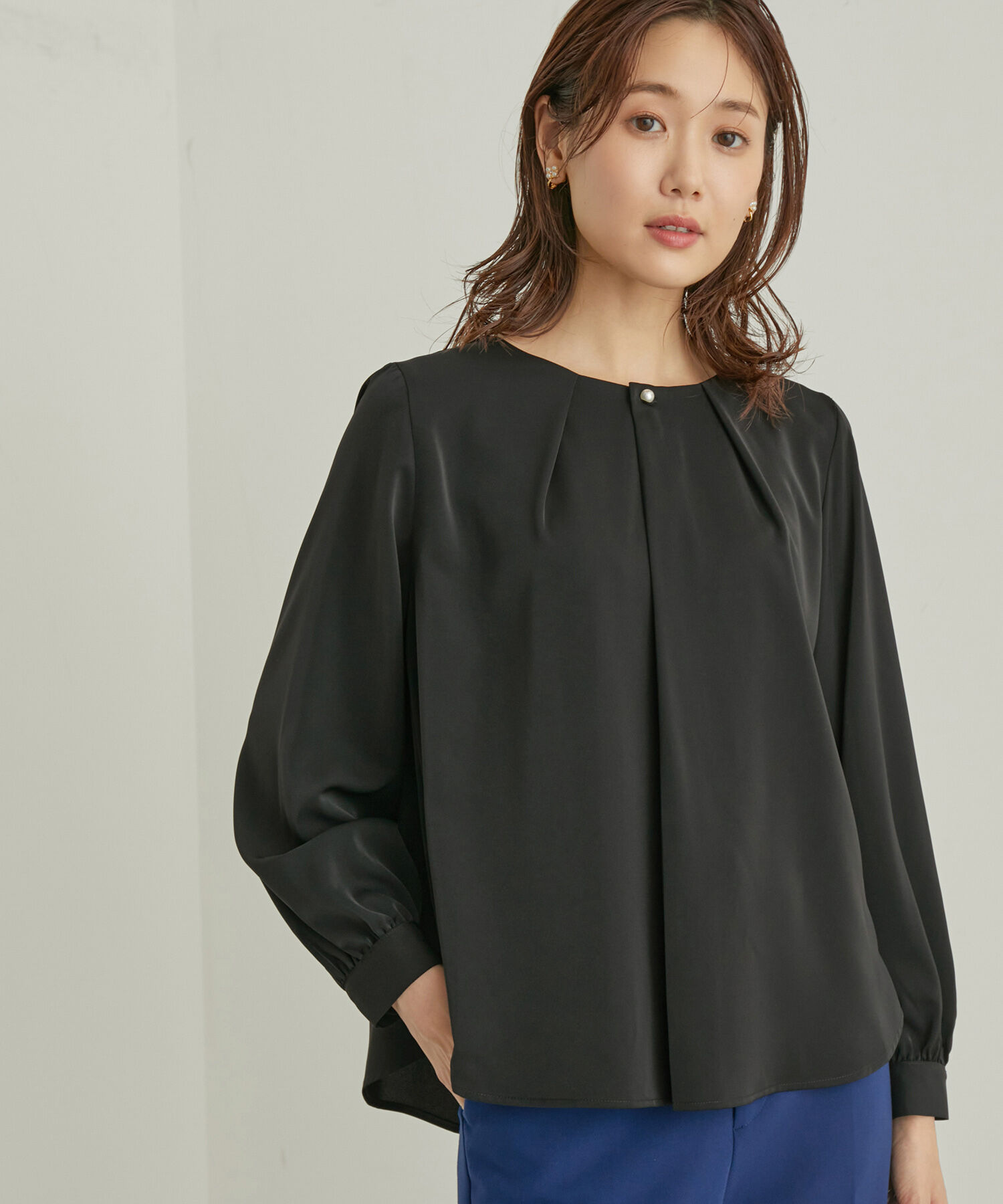 Rope&rsquo;Picnic「ENERGYシリーズ/フロントパールブラウス」|シャツ・ブラウス|