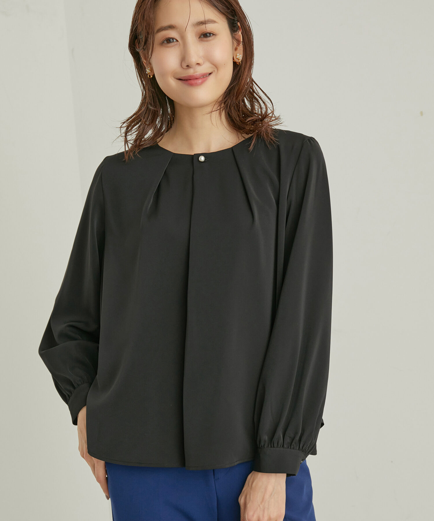 Rope&rsquo;Picnic「ENERGYシリーズ/フロントパールブラウス」|シャツ・ブラウス|