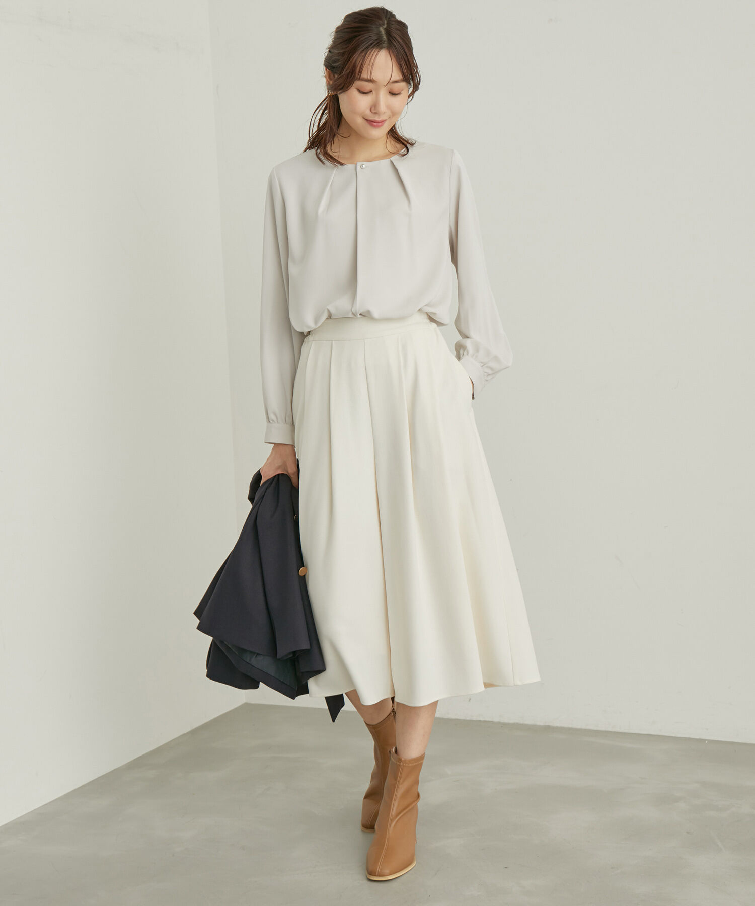 Rope&rsquo;Picnic「ENERGYシリーズ/フロントパールブラウス」|シャツ・ブラウス|