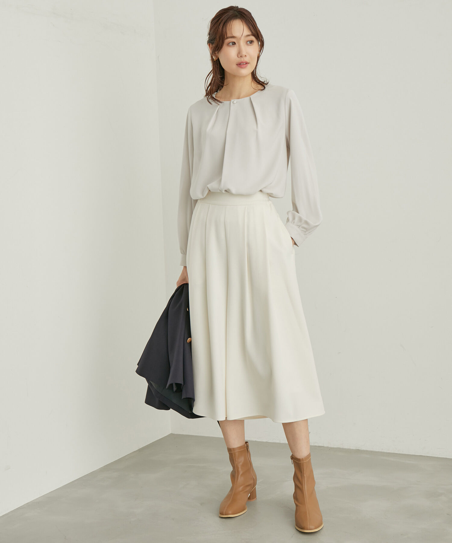 Rope&rsquo;Picnic「ENERGYシリーズ/フロントパールブラウス」|シャツ・ブラウス|