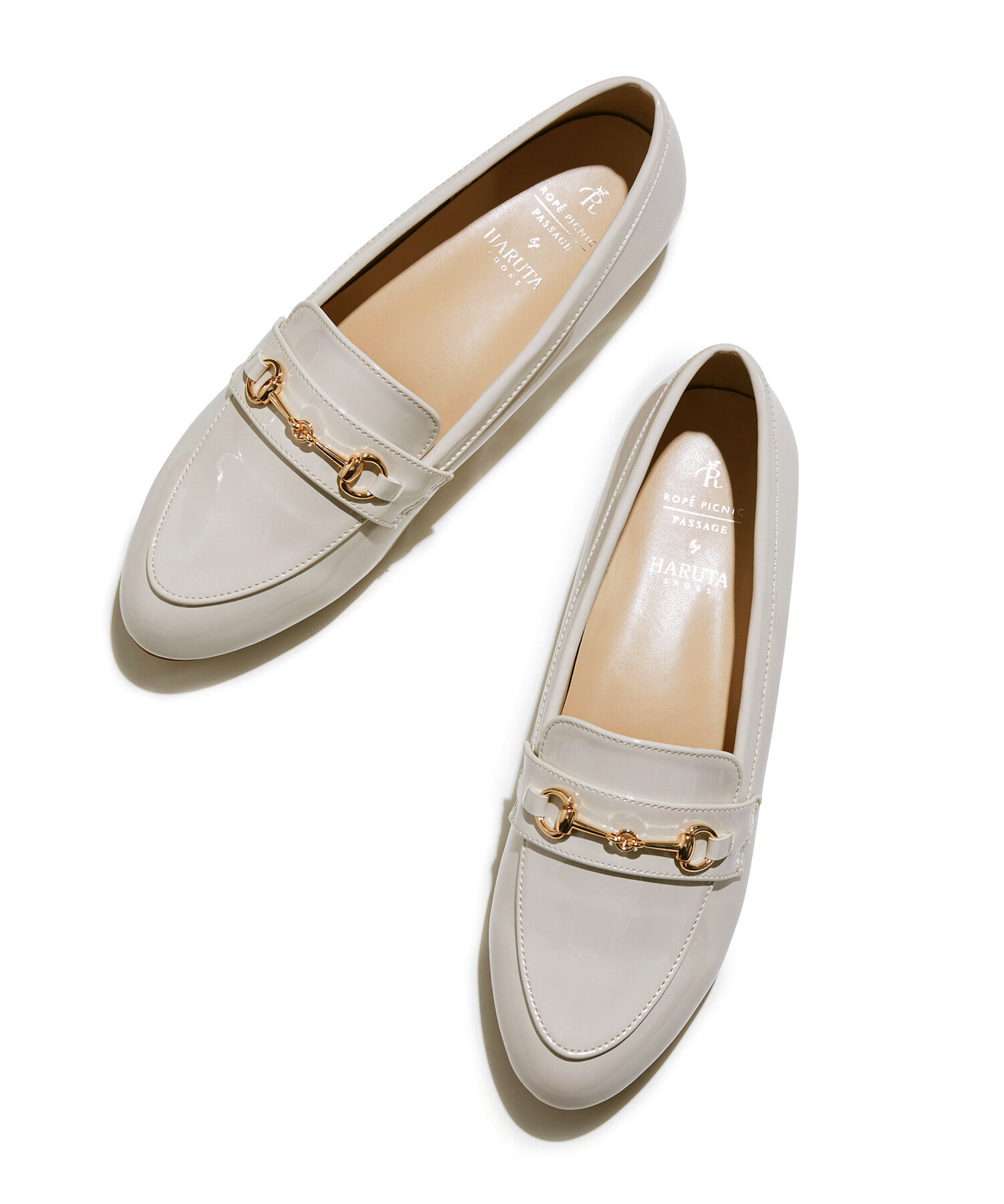 ROPE PICNIC PASSAGE「ROPE' PICNIC PASSAGE byHARUTA/エナメルビット付フラットローファー」|ローファー|