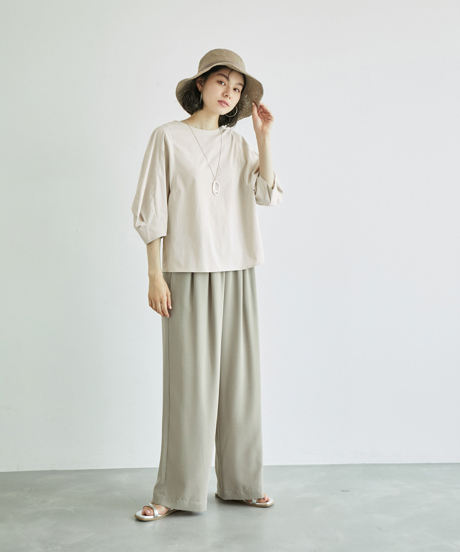 Rope&rsquo;Picnic「3D袖コンシャスブラウス」|シャツ・ブラウス|