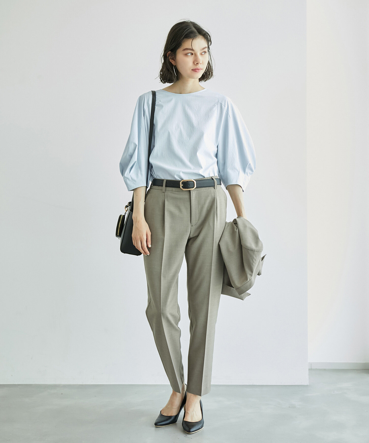 Rope&rsquo;Picnic「3D袖コンシャスブラウス」|シャツ・ブラウス|