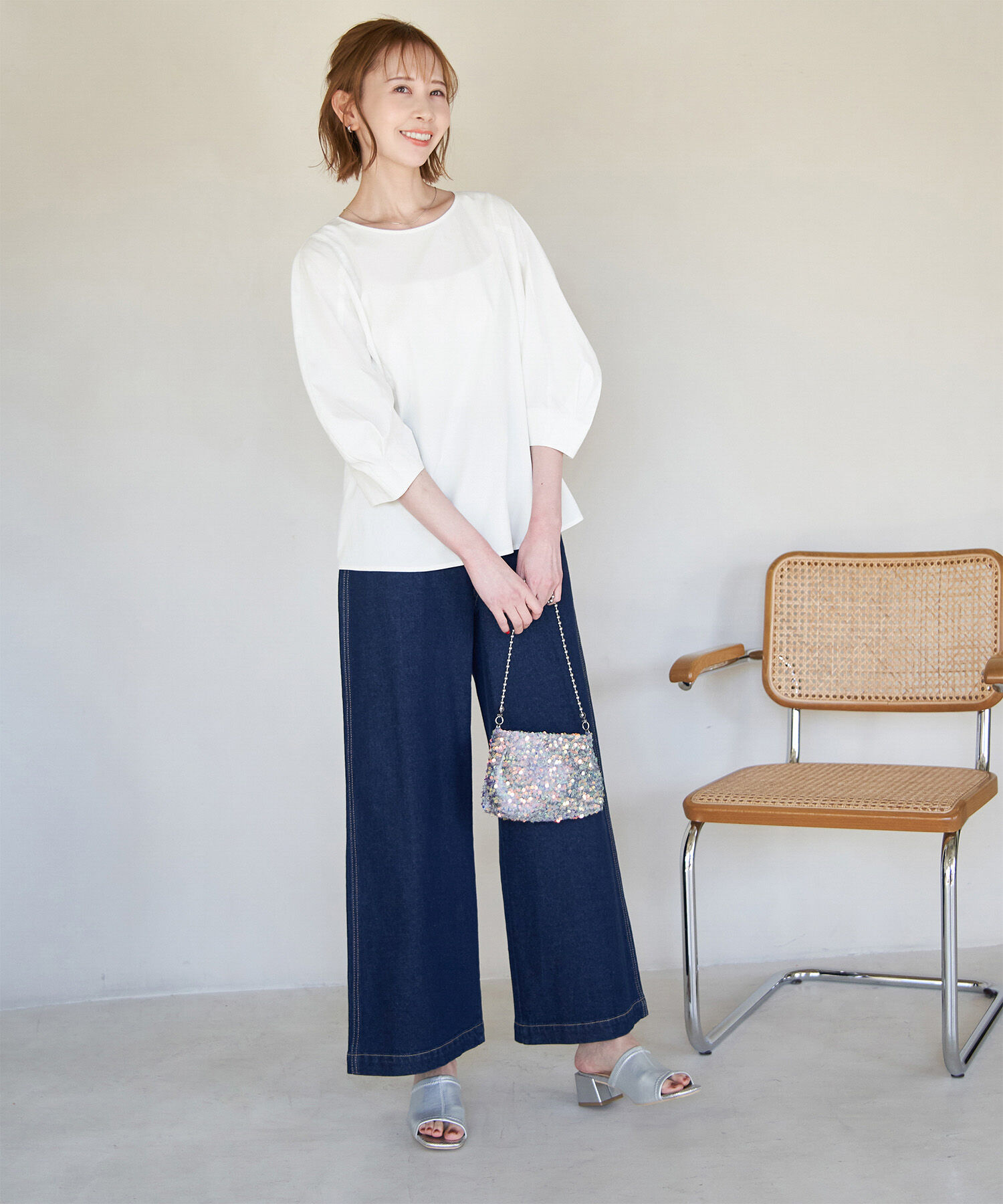 Rope&rsquo;Picnic「3D袖コンシャスブラウス」|シャツ・ブラウス|