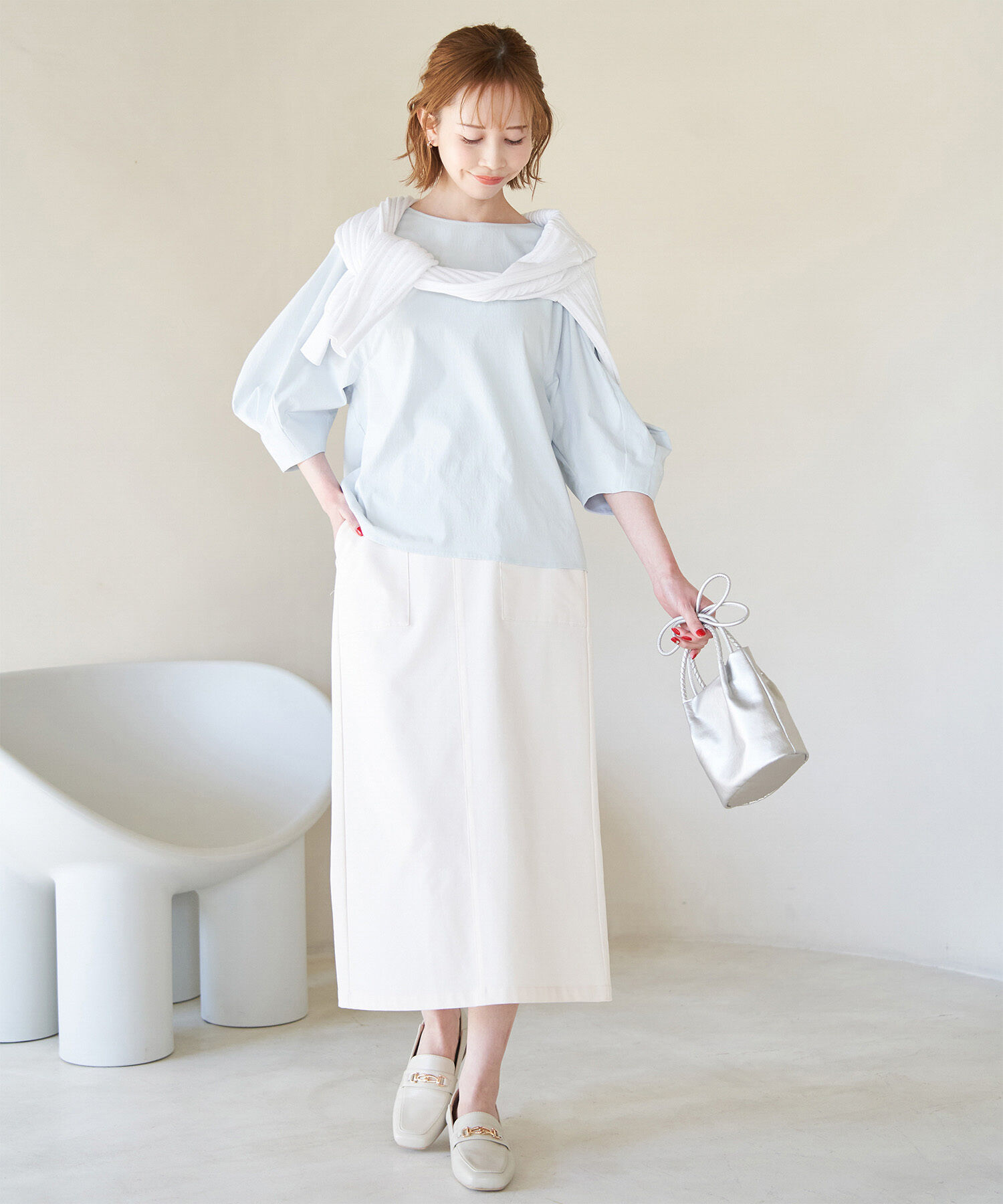 Rope&rsquo;Picnic「3D袖コンシャスブラウス」|シャツ・ブラウス|