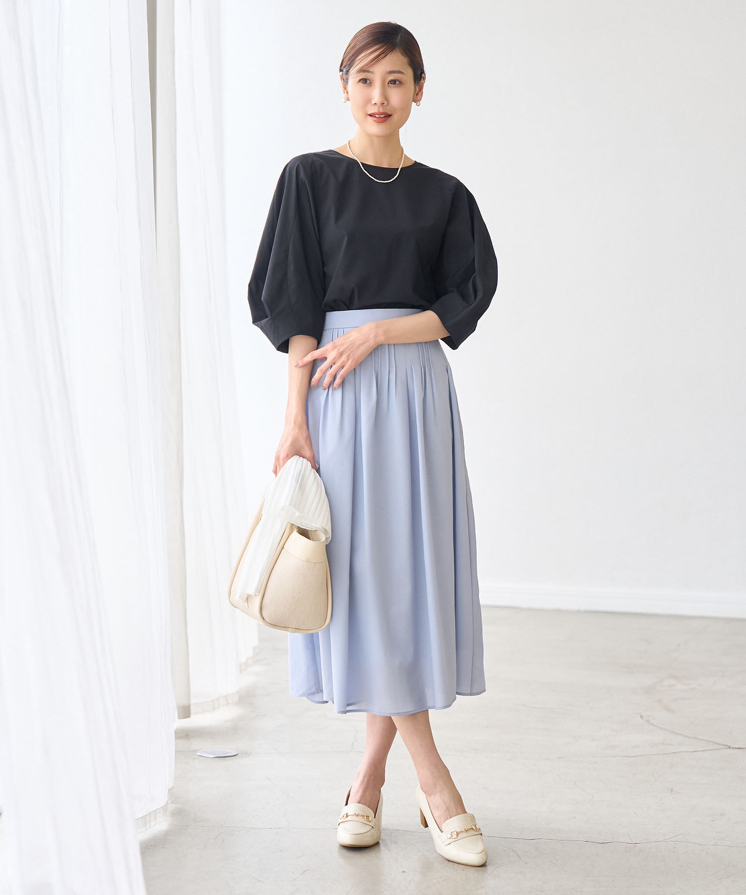 Rope&rsquo;Picnic「3D袖コンシャスブラウス」|シャツ・ブラウス|