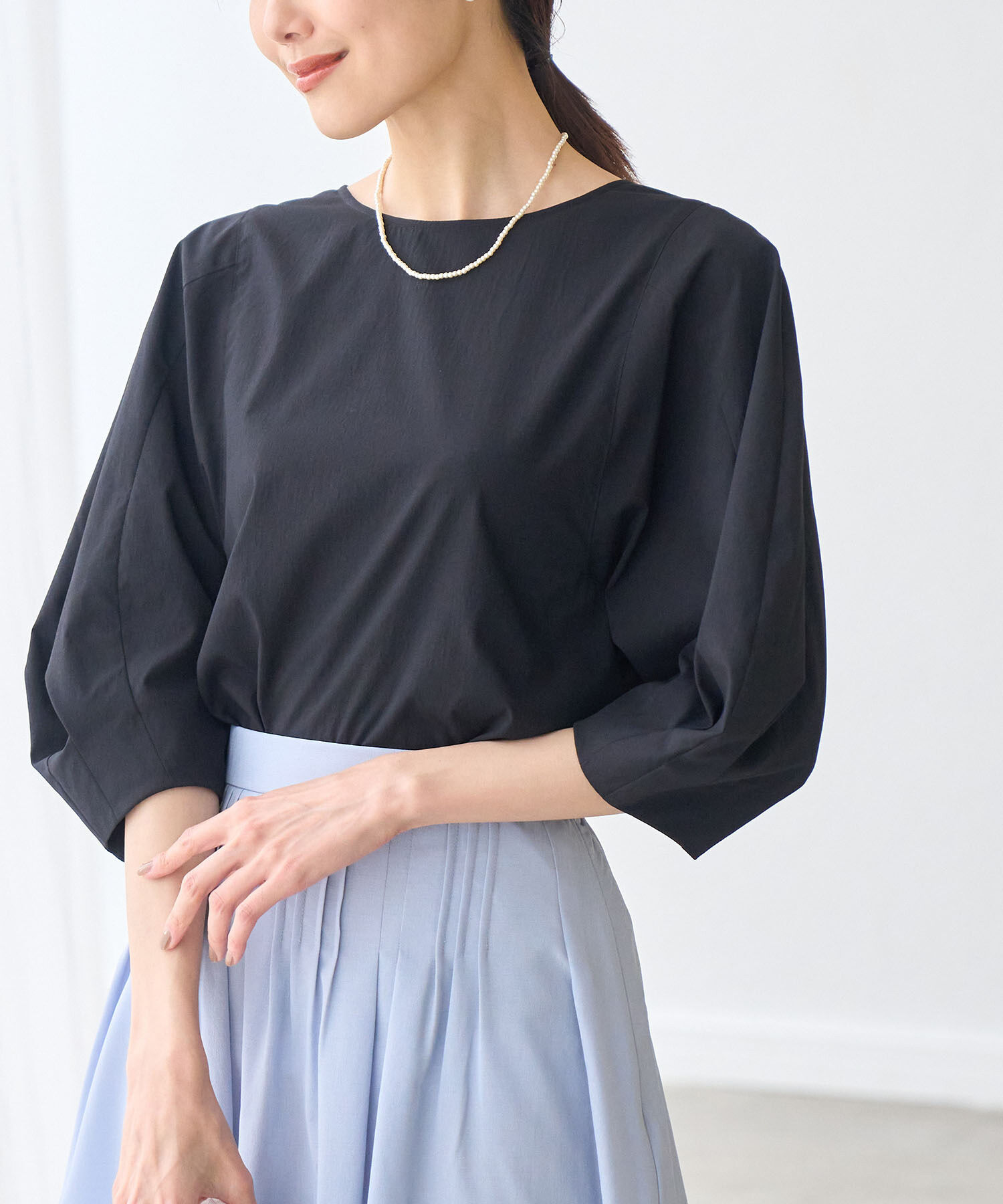 Rope&rsquo;Picnic「3D袖コンシャスブラウス」|シャツ・ブラウス|