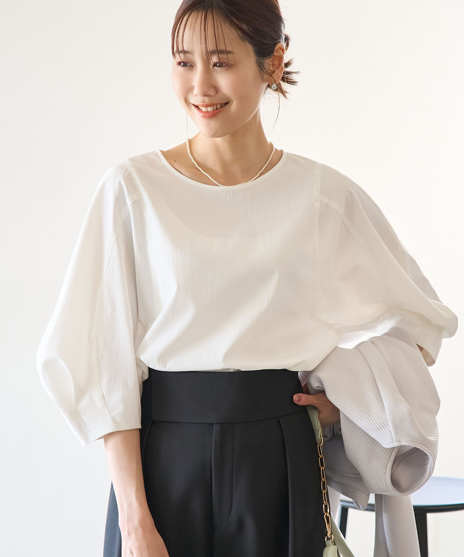 Rope&rsquo;Picnic「3D袖コンシャスブラウス」|シャツ・ブラウス|