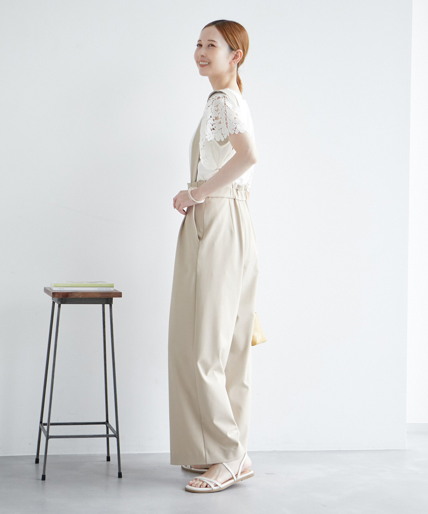 Rope&rsquo;Picnic「袖レースカットトップス/リンクコーデ」|Tシャツ・カットソー|