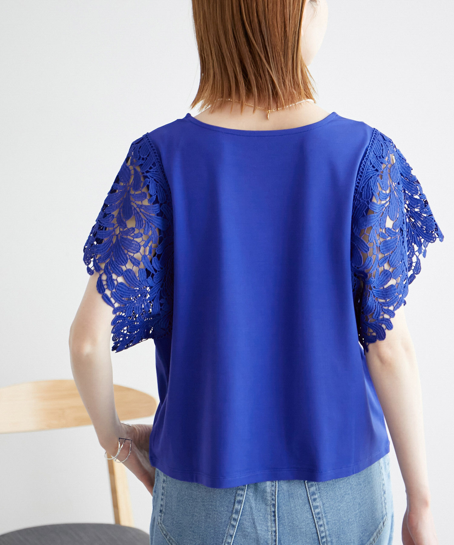 Rope&rsquo;Picnic「袖レースカットトップス/リンクコーデ」|Tシャツ・カットソー|