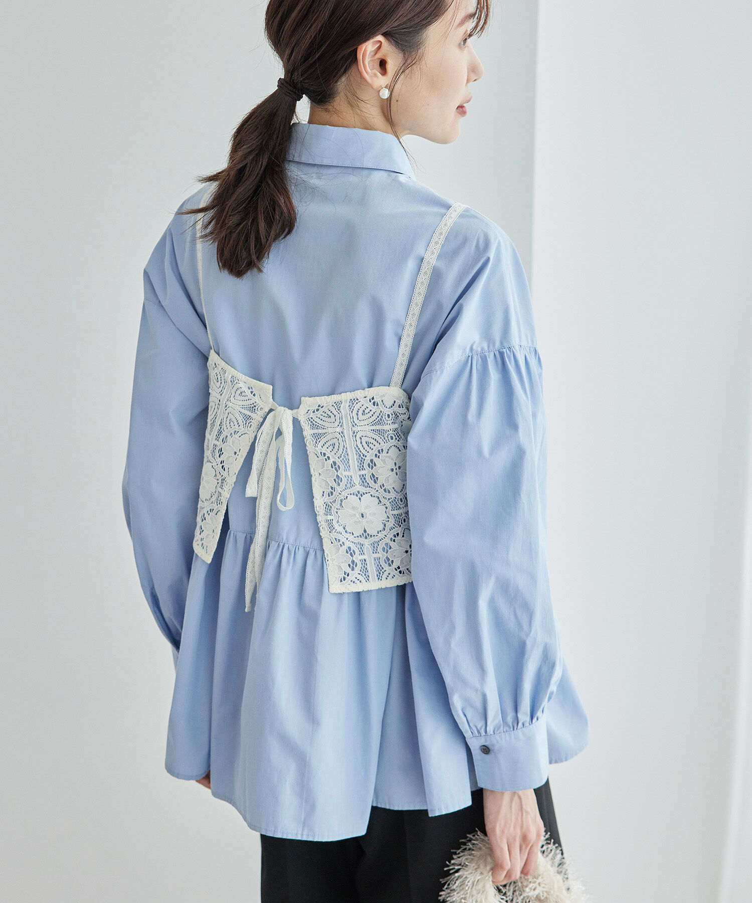 Rope&rsquo;Picnic「【新色追加】ペプラムシャツ/UVケア」|シャツ・ブラウス|