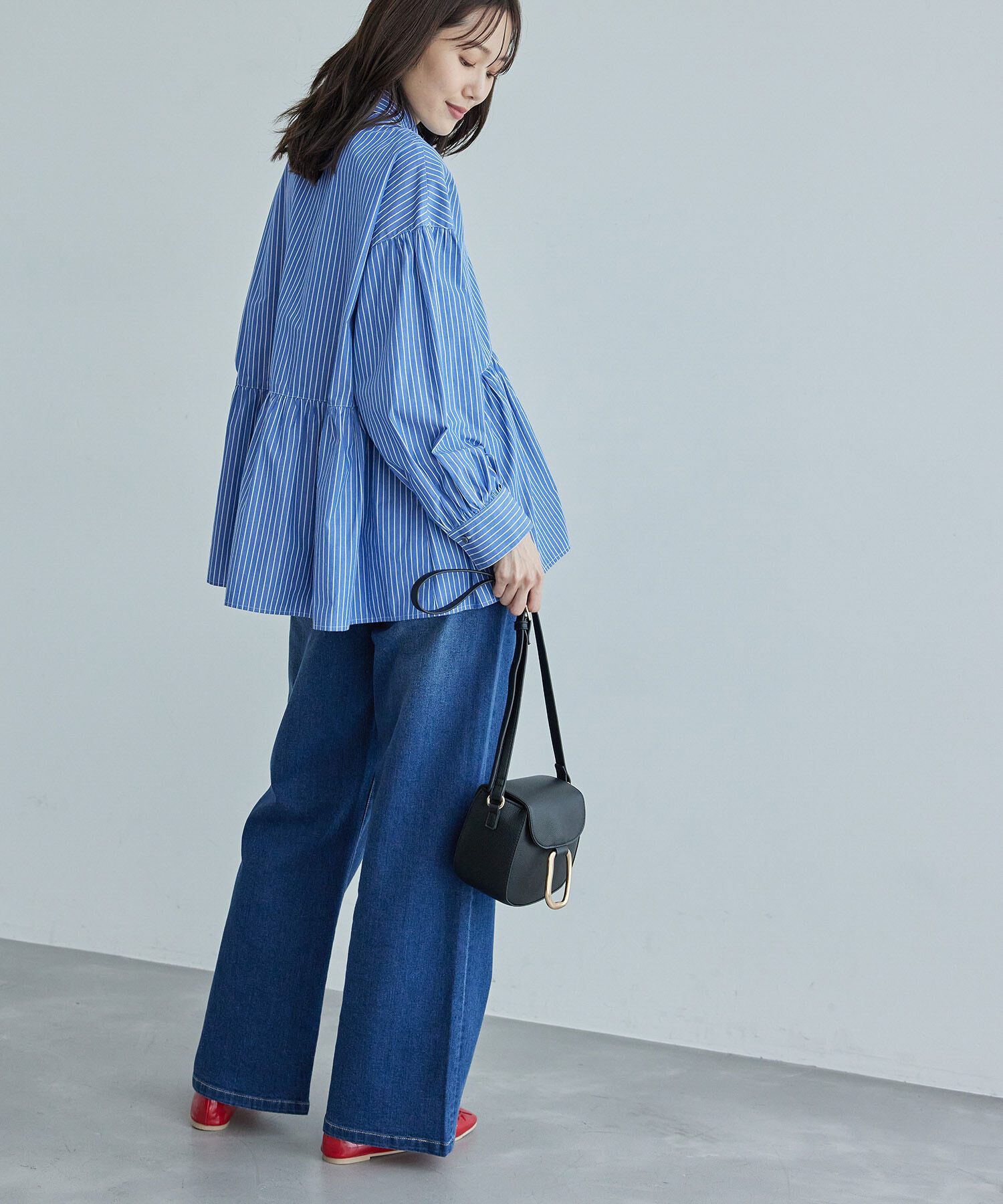 Rope&rsquo;Picnic「【新色追加】ペプラムシャツ/UVケア」|シャツ・ブラウス|