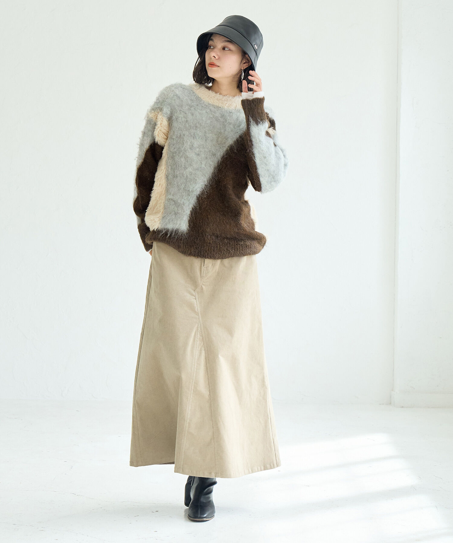 ROPE' PICNIC R「パネル柄ジャガードプルオーバー」|ニット・セーター|