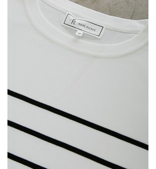 Rope&rsquo;Picnic「【イージーケア・UVカット・接触冷感・洗濯機OK】ハーフスリーブニットプルオーバー」|ニット・セーター|