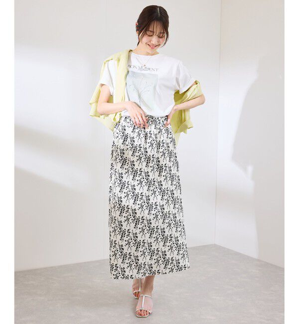 Rope&rsquo;Picnic「フラワープリントスカート/リンクコーデ」|スカート|