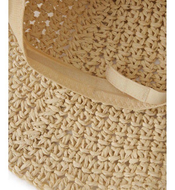 ROPE PICNIC PASSAGE「ライン編みペーパーハット」|ハット|