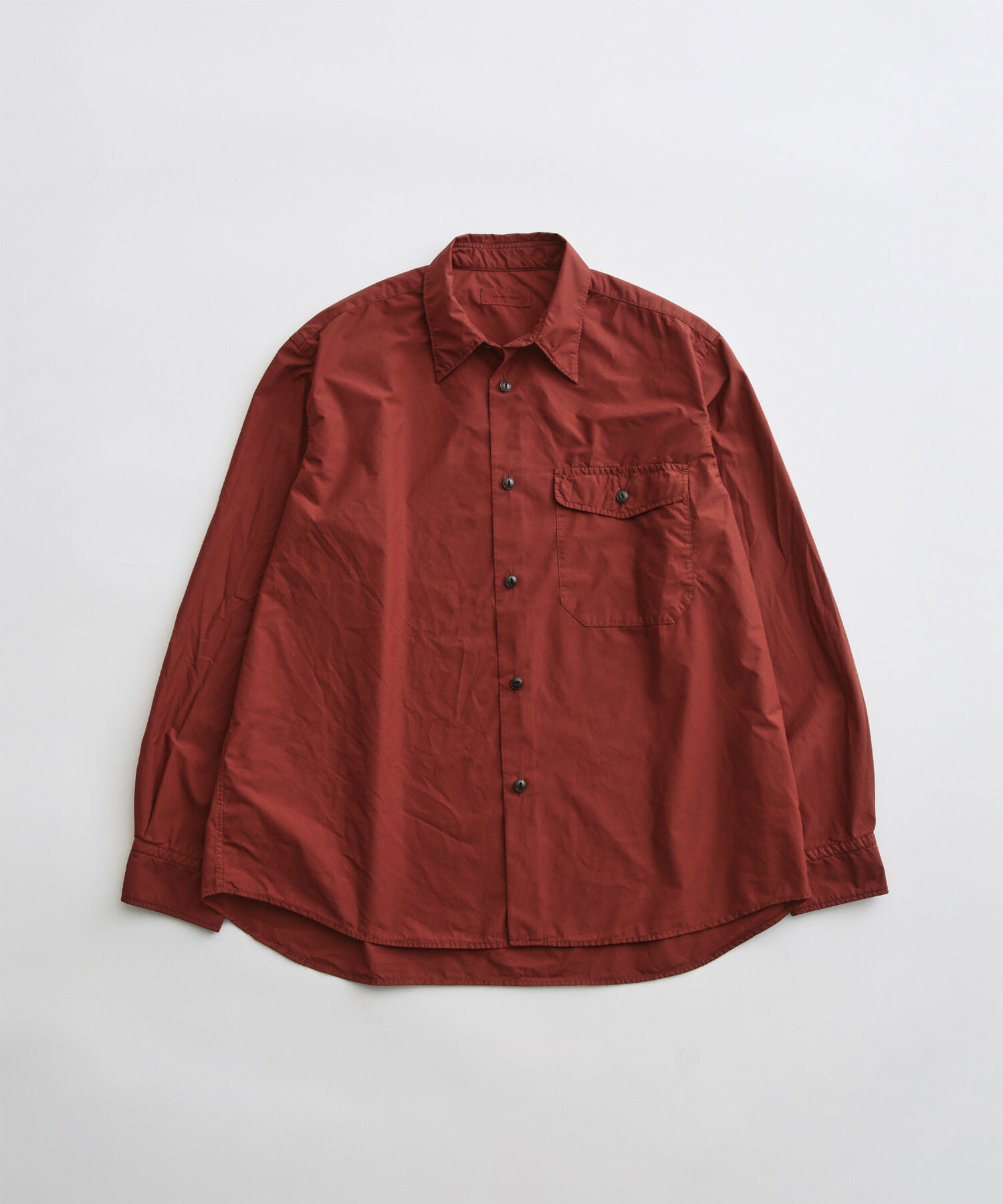 ADAM ET ROPE'「《High Press Dyeing》シャンブレー タフタ オーバーサイズ ワークシャツ / セットアップ対応」|シャツ・ブラウス|