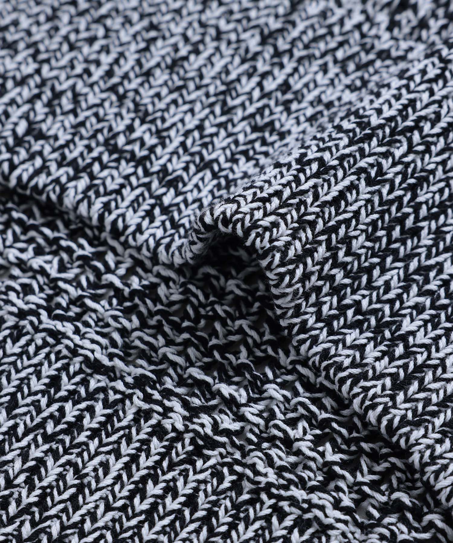 ADAM ET ROPE'「【WEB限定】コットンメッシュニットプルオーバー」|ニット・セーター|