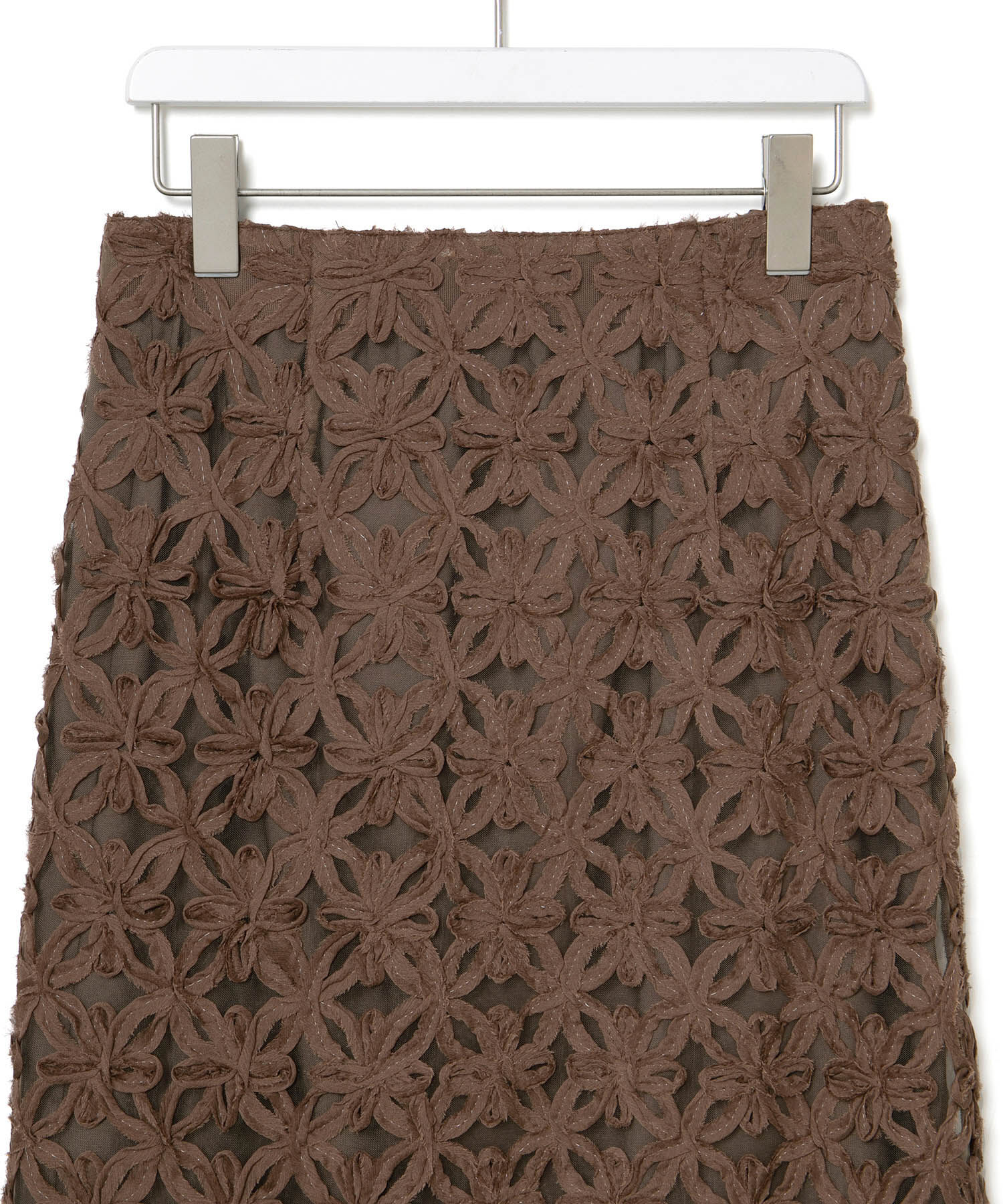 ADAM ET ROPE'「【YOLO for ADAM ET ROPE'】別注 花柄チュールスカート」|スカート|