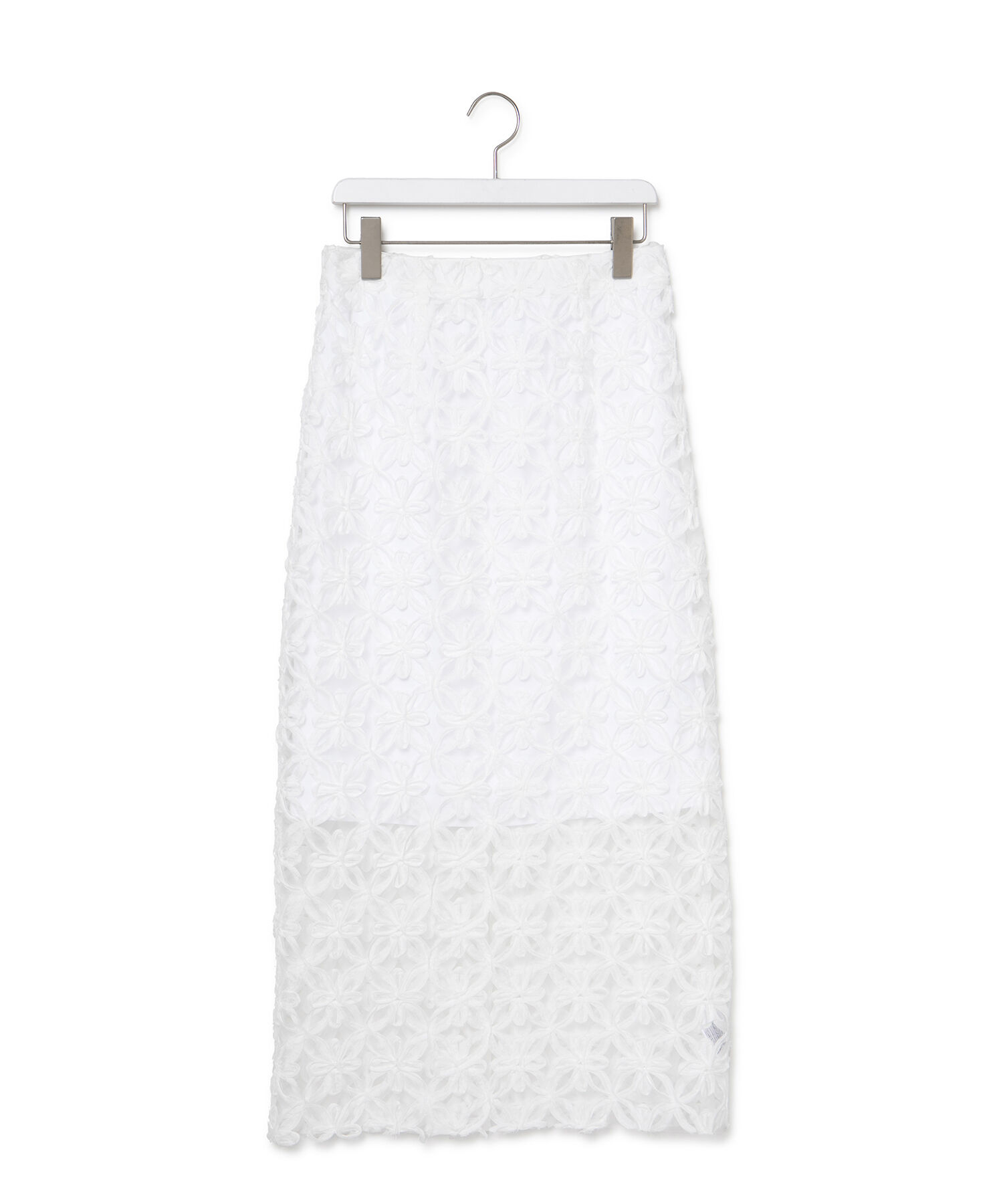 ADAM ET ROPE'「【YOLO for ADAM ET ROPE'】別注 花柄チュールスカート」|スカート|