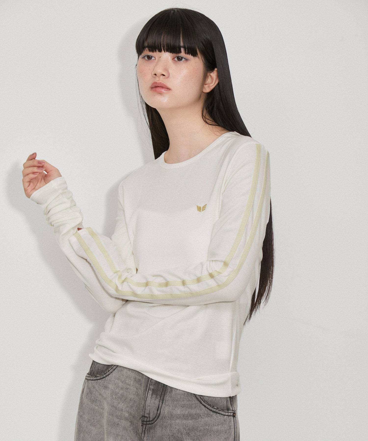 ADAM ET ROPE'「【サステナブル・洗える】erimaベアフライスロンT」|Tシャツ・カットソー|ホワイト(10)