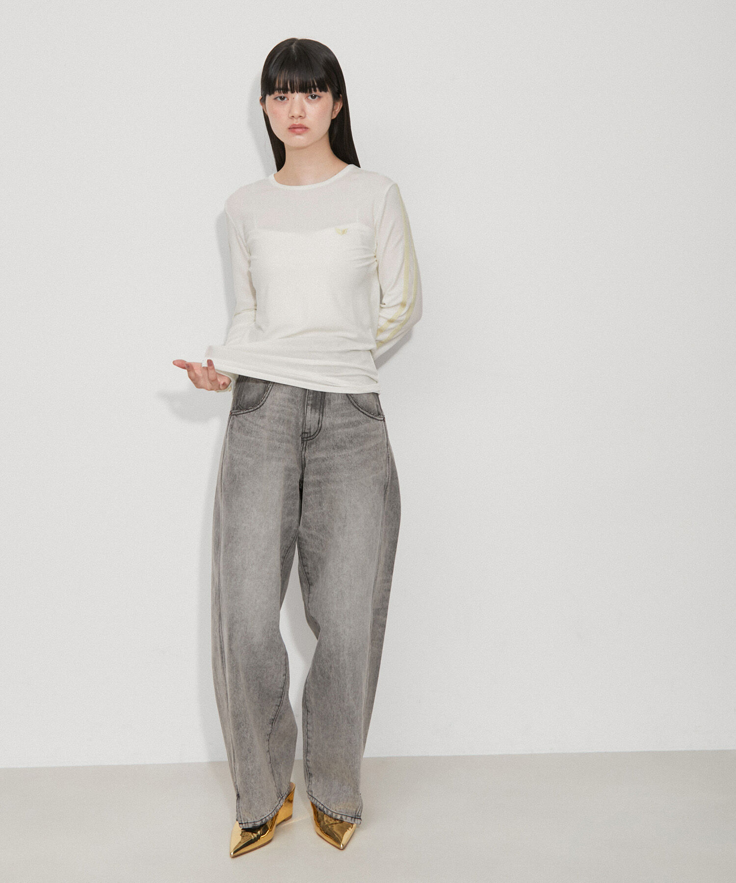 ADAM ET ROPE'「【サステナブル・洗える】erimaベアフライスロンT」|Tシャツ・カットソー|