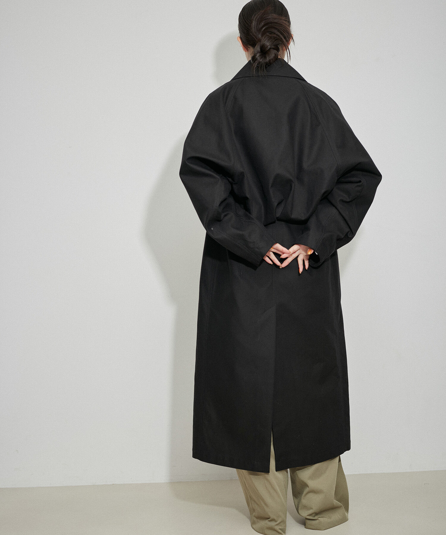 ADAM ET ROPE'「バックブラウジングステンカラーコート」|ステンカラーコート|