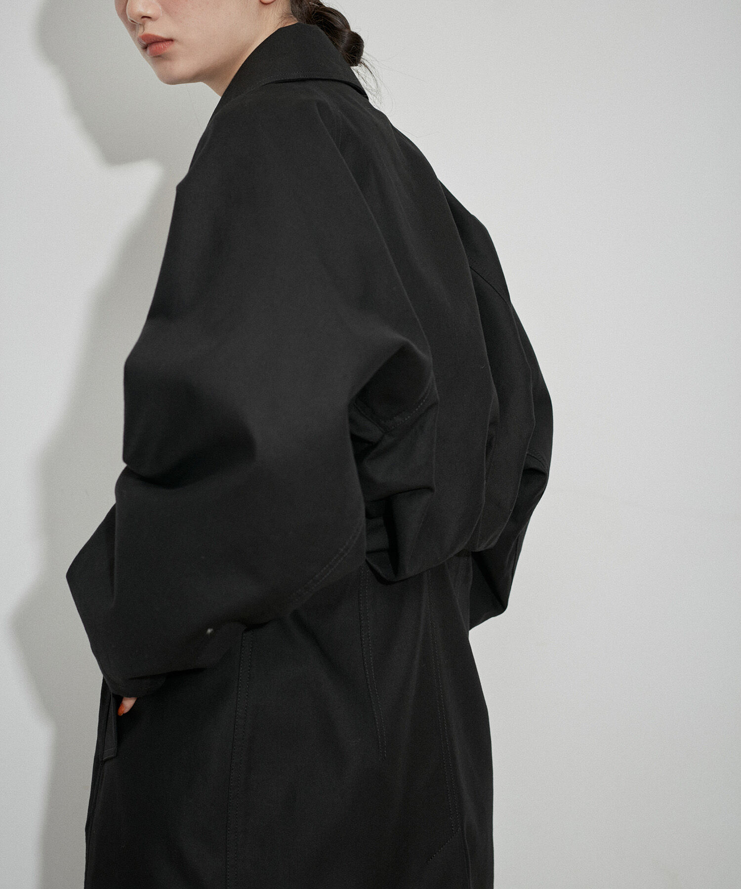 ADAM ET ROPE'「バックブラウジングステンカラーコート」|ステンカラーコート|